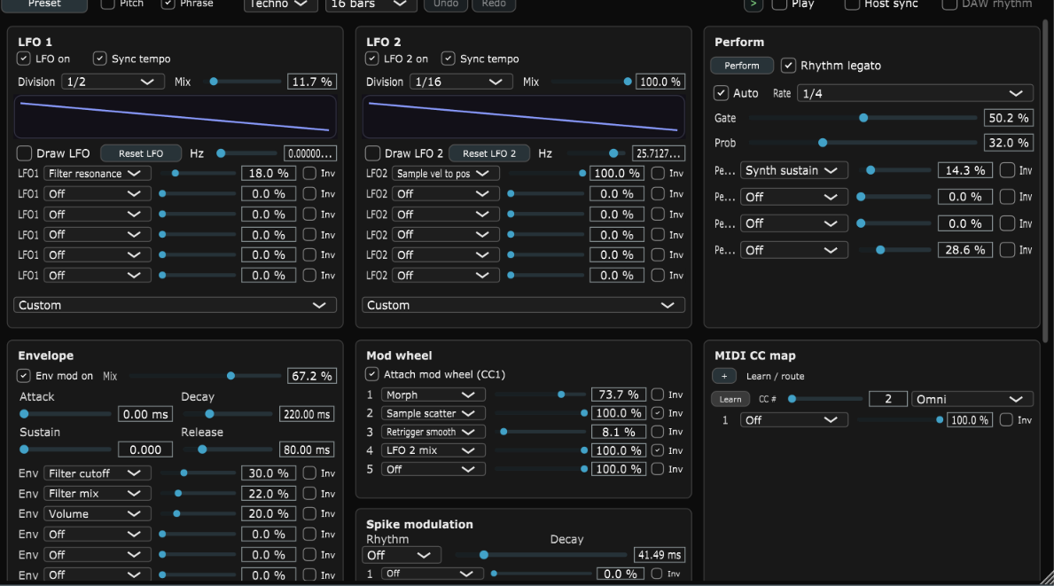 SynthMachine interface screenshot